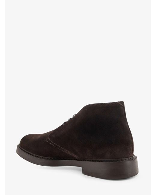 Doucal's White Suede Lace-Up for men