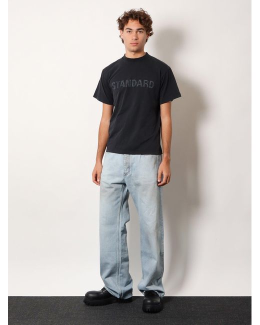Balenciaga Black Standard Cotton T-Shirt for men