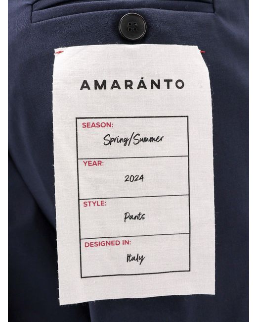Amaranto Blue Trouser for men