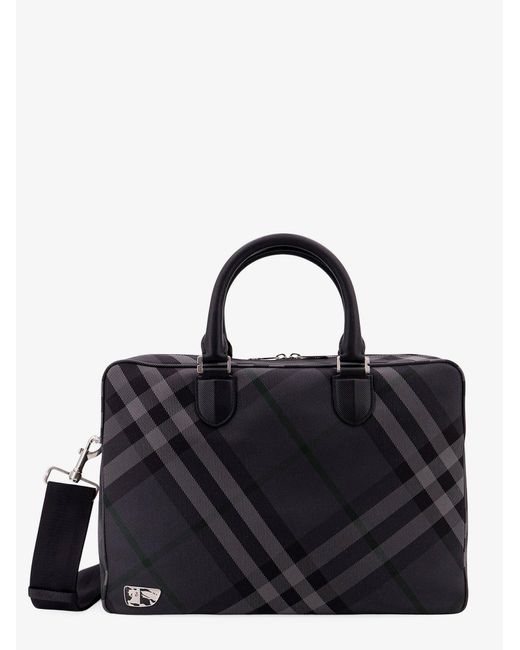 Burberry Nylon Briefcase Laptop Bag in Black for Men | Lyst