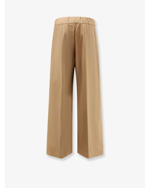 Semicouture Natural Stretch Cotton Trousers