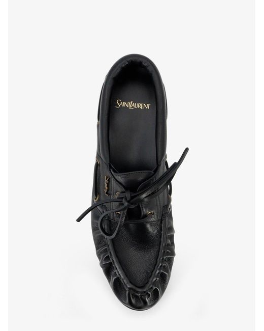 Saint Laurent White Le Loafer Bateau Leather Loafers for men