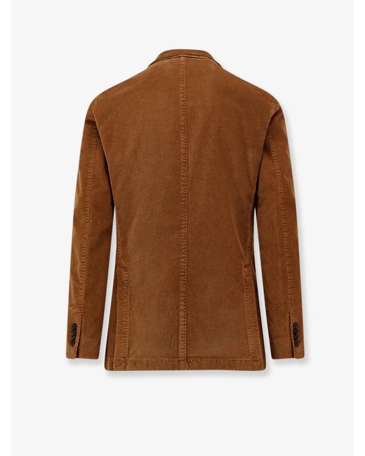 Boglioli Brown Corduroy Blazer for men