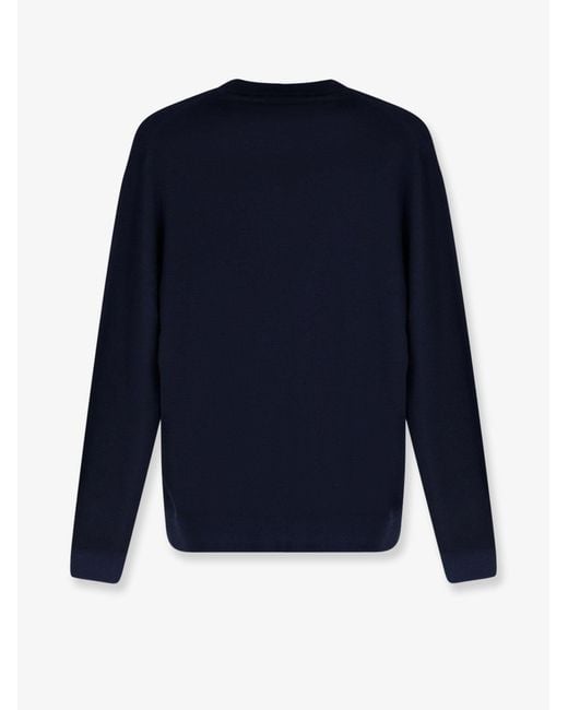 Corneliani Blue Virgin Wool Sweater for men