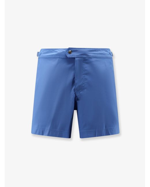 Tom Ford Blue Nylon Swim Trunks for men
