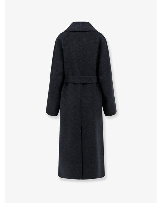Hevò Black Alliste Wool Coat