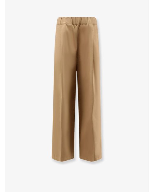 Semicouture Natural Stretch Cotton Trousers