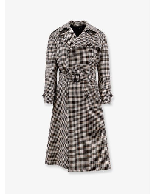 Tagliatore Gray Bonny Double Breasted Virgin Wool Coat