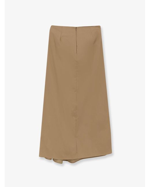 Max Mara Natural Mxmpaggi Cotton Blend Skirt