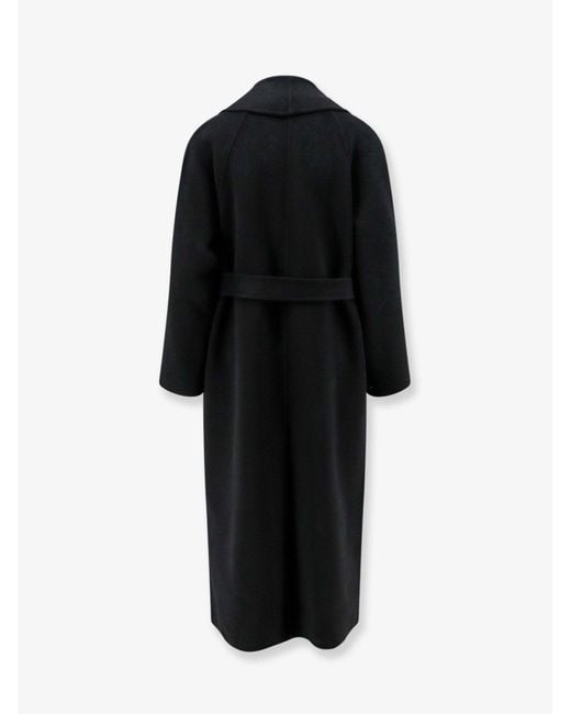 Hevò Black Alliste Wool Coat