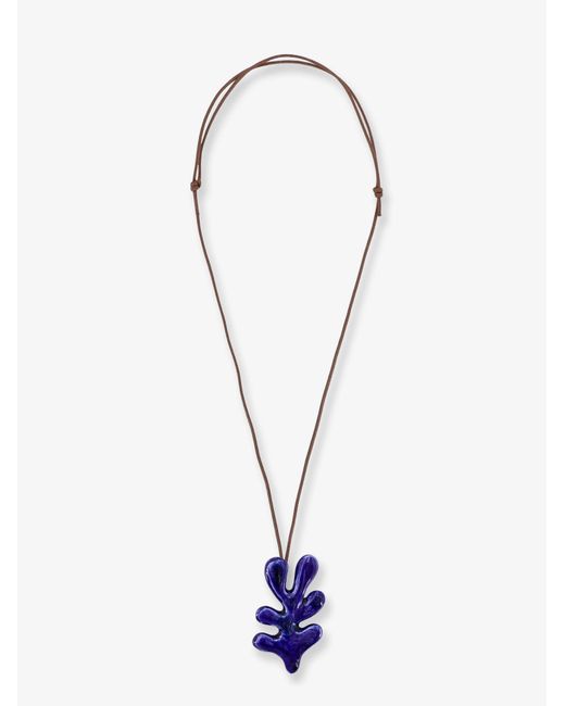 MATA STUDIO White Corallo Glazed Ceramic Necklace