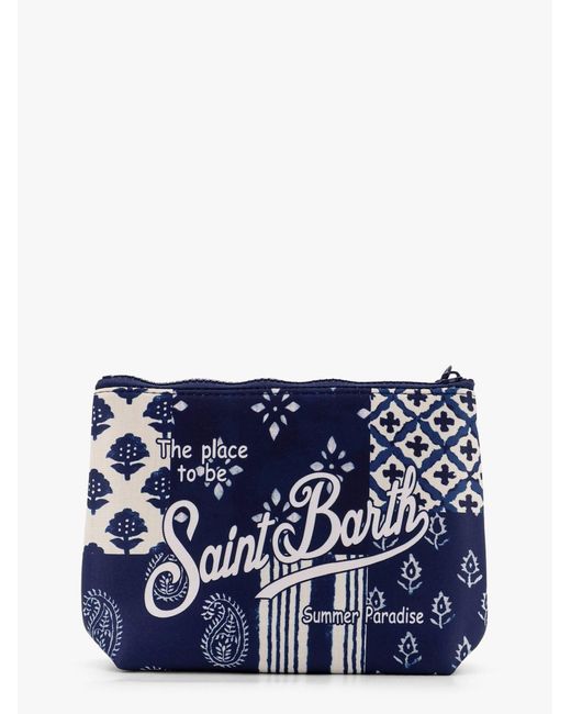 Mc2 Saint Barth Blue Aline Pochette With Patch Print for men