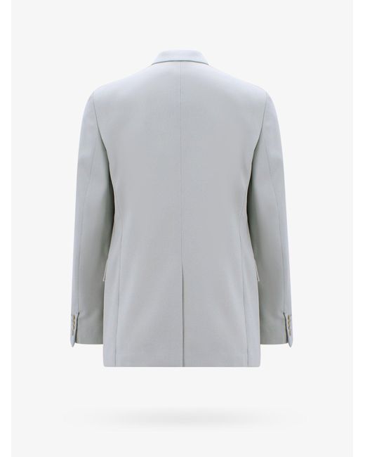 Lanvin Gray Wool Classic Lapel Blazers E Vests for men