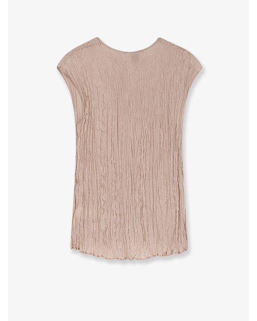 Alysi Pink Wrinkle Top