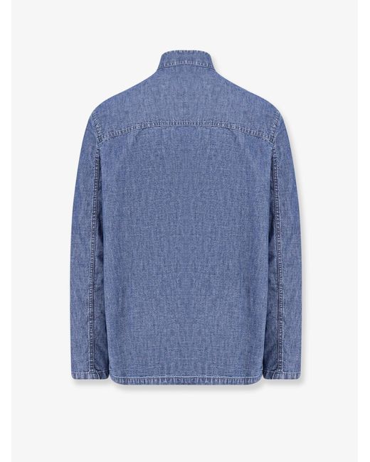 Valentino Blue Denim Sahariana Jacket for men