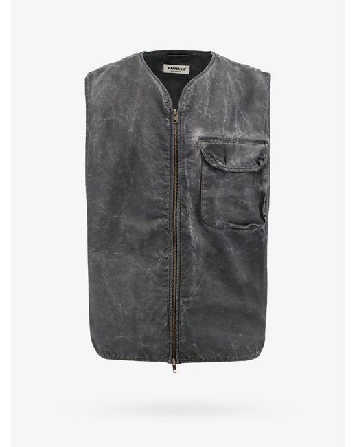 A PAPER KID Gray Jacket for men