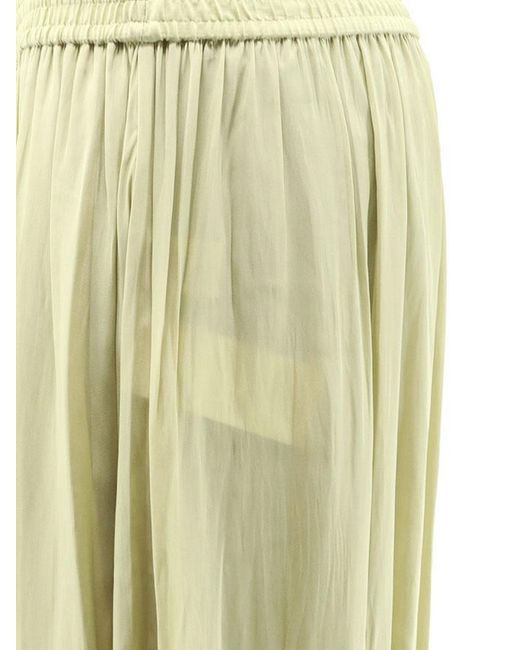 Chloé Green Harem Trousers With Knot Detail