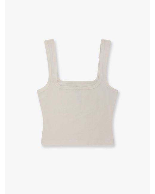 Entire studios White Square Neck Cotton Top