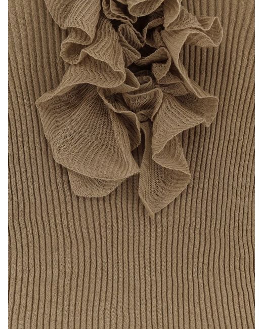 Nude Natural Ribbed Cotton-Blend Sweater
