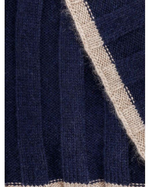 Sciarpa di Brunello Cucinelli in Blue da Uomo