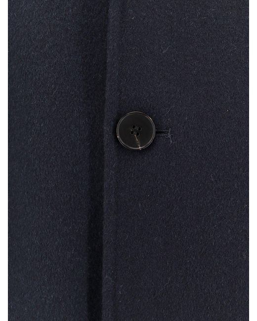 Amaranto Blue Outdoor Wool Coat for men