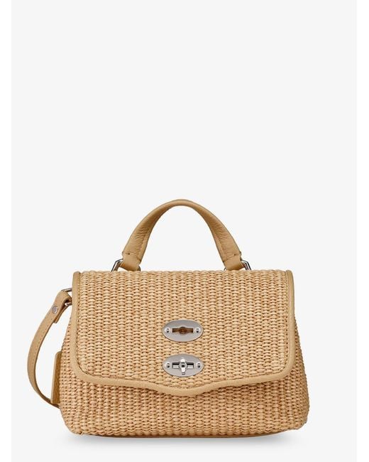 Zanellato Natural Postina Baby Wicker Crossbody Bag