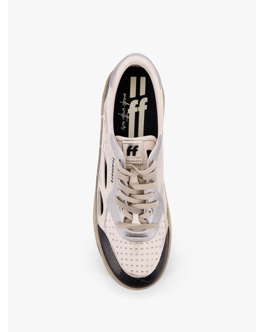 Foamers White Low-Top Foam Sneakers With Lateral Openwork for men