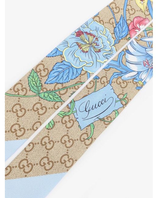 Gucci Blue Silk Bandeau