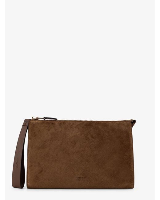 Pochette di Tom Ford in Brown da Uomo