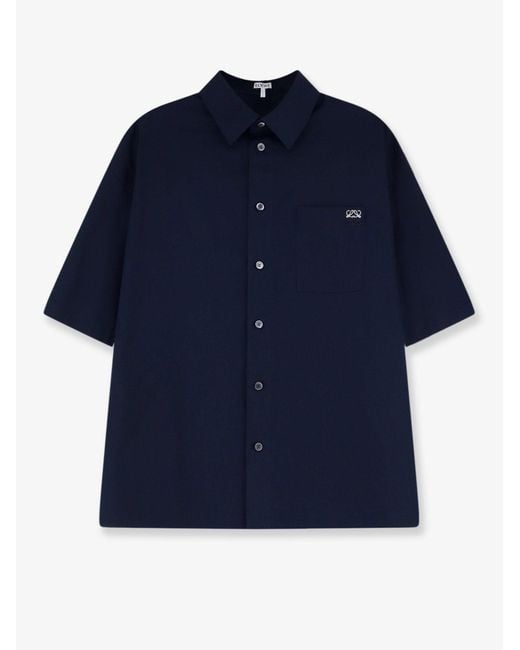 Loewe Blue Cotton Shirt for men
