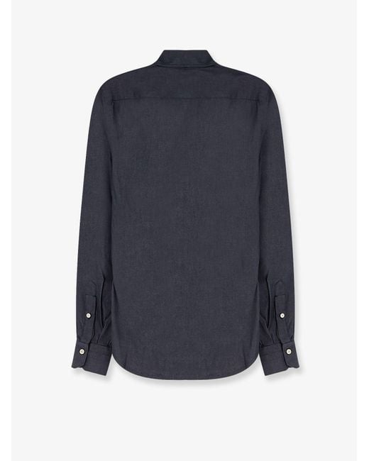 Kiton Blue Shirts Cotone for men