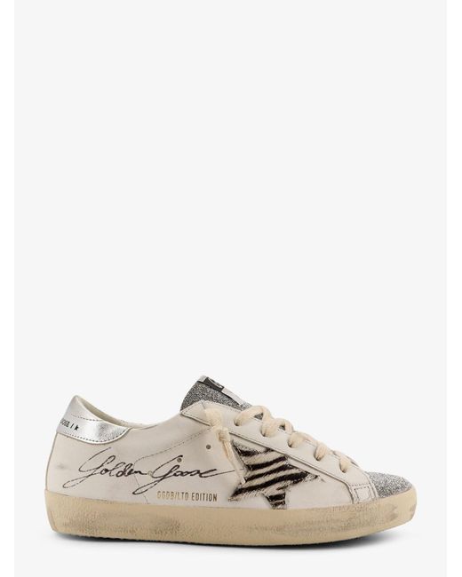 Sneakers Low-Top Super-Star Classic With List di Golden Goose Deluxe Brand in White