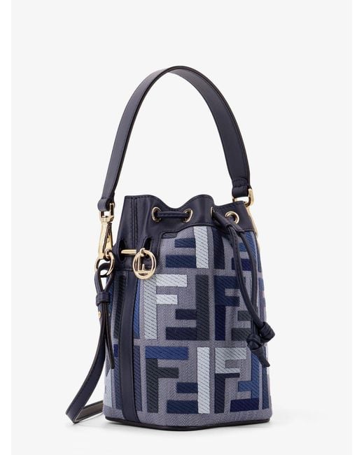 ショルダーバッグ・ポシェット Fendi Mon Tresor Jacquard Ff Fabric Crossbody Bag Fendi Mon Tresor Jacquard Ff Fabric Crossbody Bag in Blue | Lyst