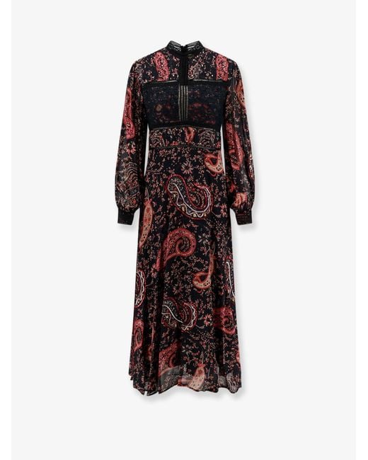 PHILIPPA 1970 Black Elin Viscose Dress With Print