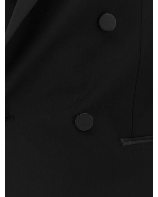 Tagliatore Black Dresses Lana Vergine for men