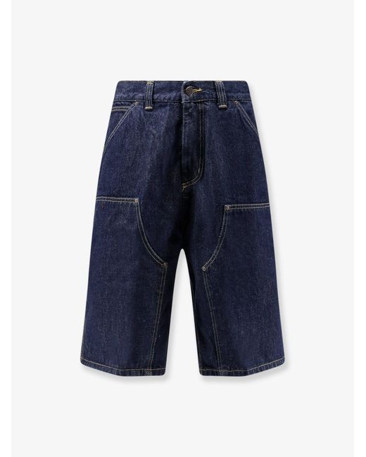 Carhartt Blue Og Double Knee Denim Shorts for men