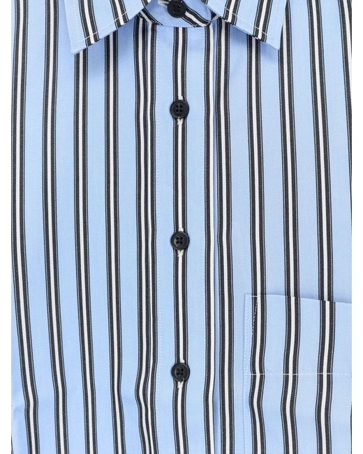 Closed Blue Shirt Cropped