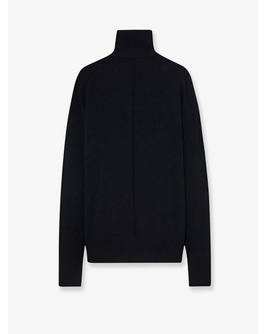 The Row Black Stepny Wool And Cashmere Blend Sweater