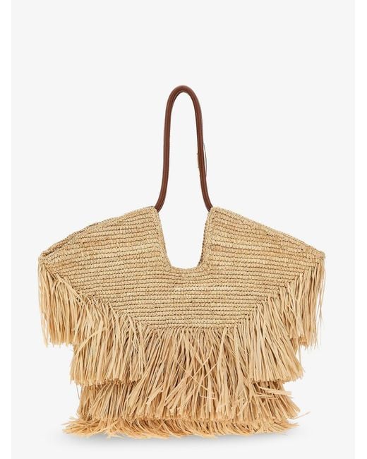 Zimmermann Natural Goldentime Raffia Shoulder Bag