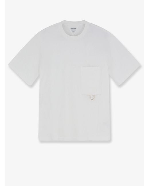 Bottega Veneta White Compact Cotton T-Shirt for men