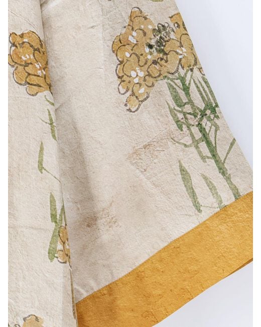 Pierre Louis Mascia White Silk Kimono