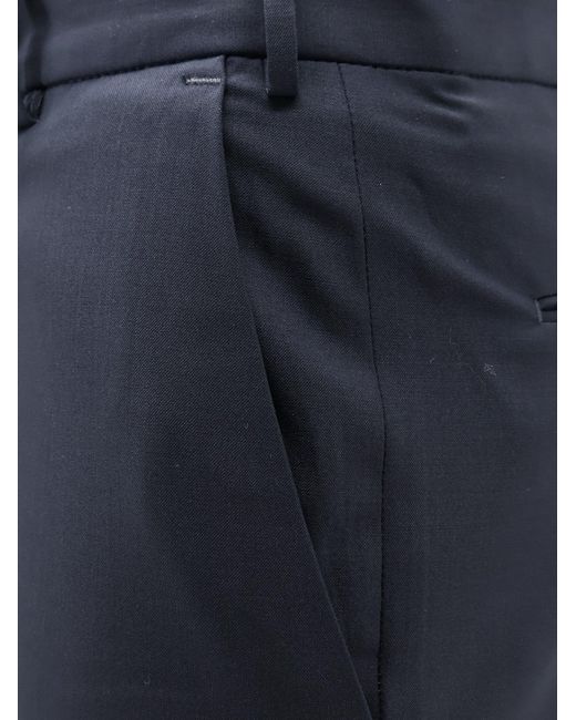 PT Torino Blue Michael Stretch Virgin Wool Trousers for men