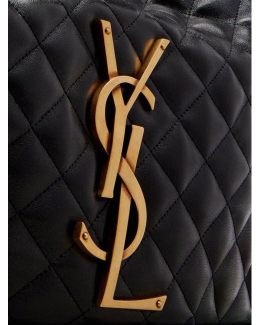 Saint Laurent Black Icare Quilted Leather Handbag