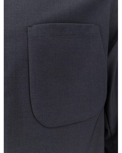 Hevò Blue Bari Viscose Blend Shirt for men
