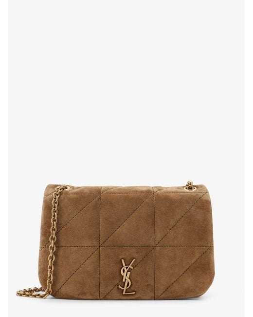 Saint Laurent Brown Mini Jamie 4.3 Suede Shoulder Bag