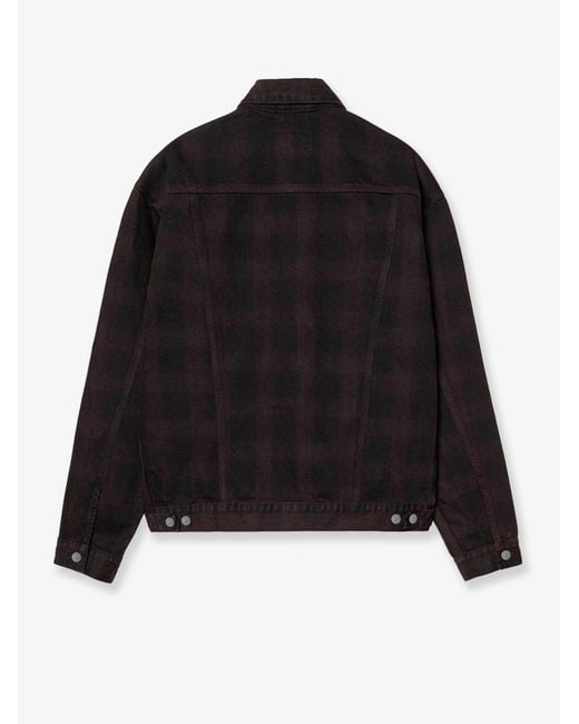 Carhartt Black Everson Denim Jacket With Front Logo for men