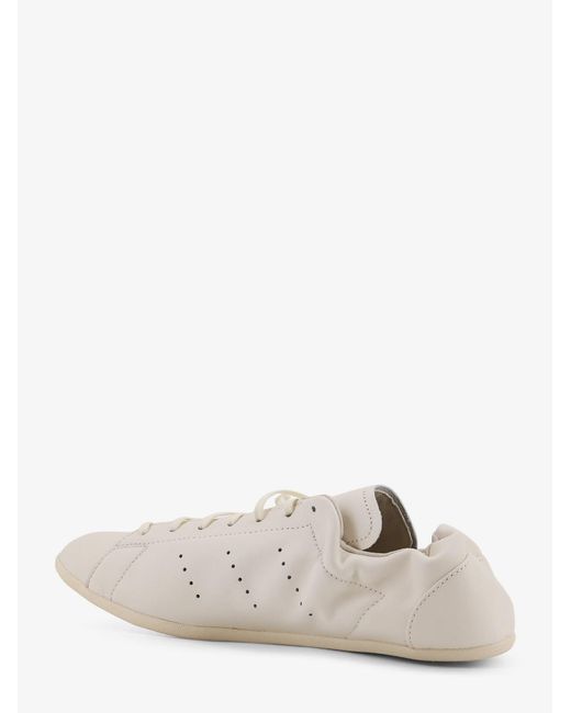 Y-3 White Sneakers Pelle for men