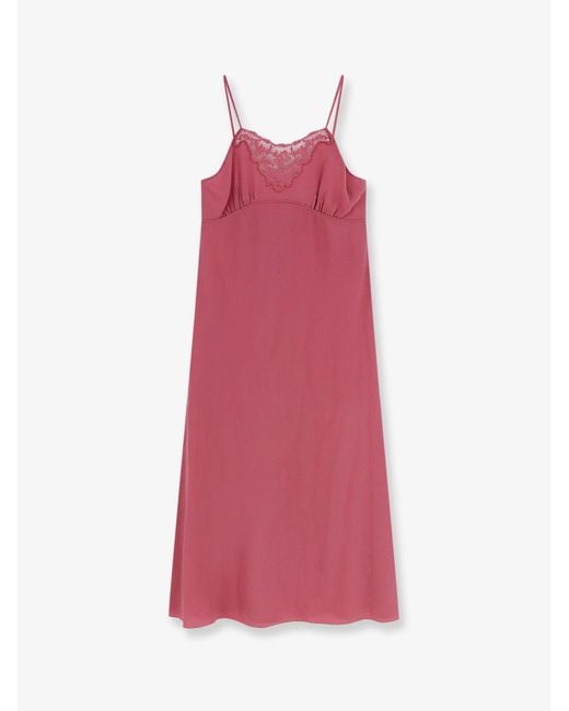 Chloé Pink Silk Long Slipdress