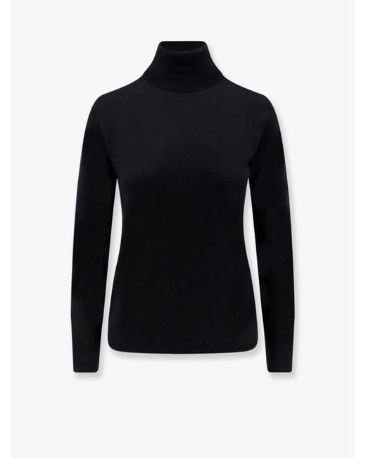 Aspesi Blue Virgin Wool Turtleneck Sweater