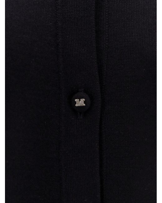 Max Mara Blue Romania Virgin Wool Cardigan